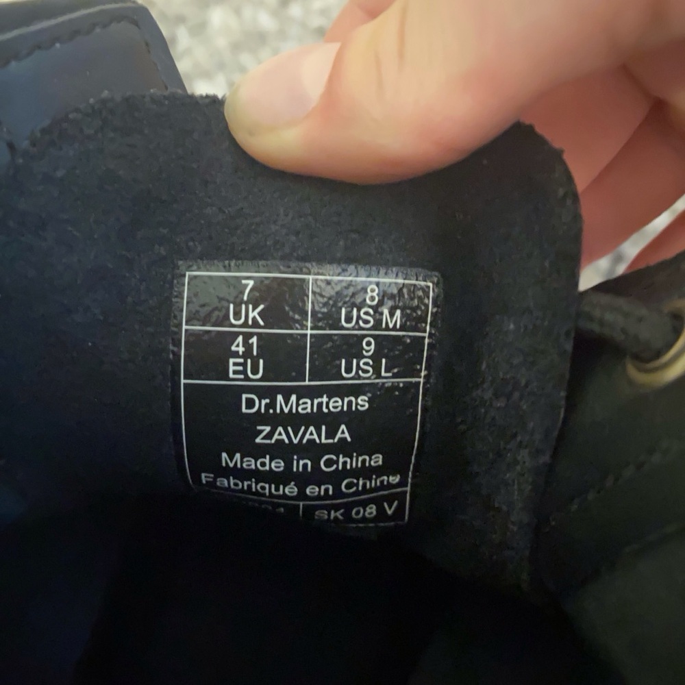 Doc Marten Black Leather Boots - Picture 3 of 3